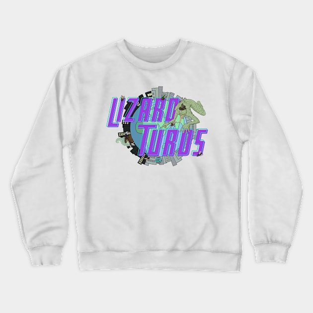 Lizard Turds Crewneck Sweatshirt by Expanding Reality